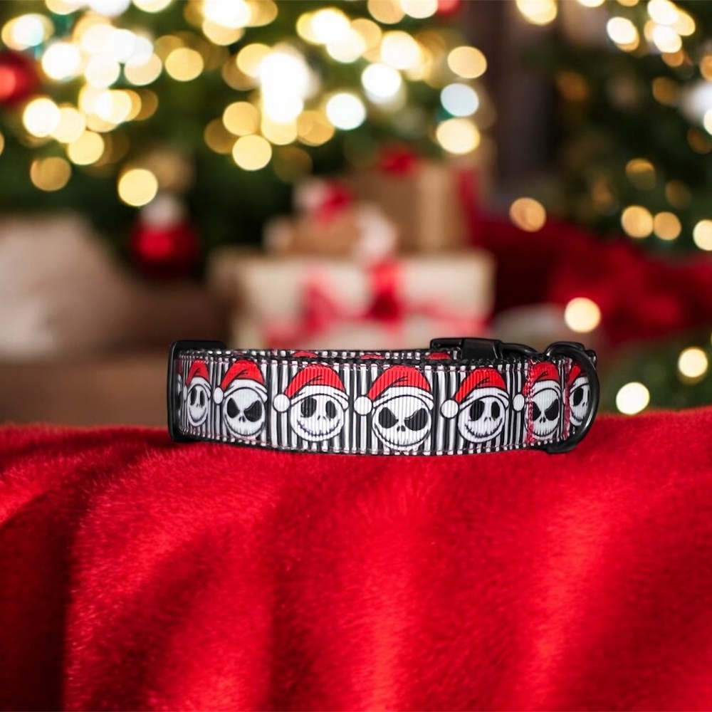 Handmade Jack Skellington Dog Collar